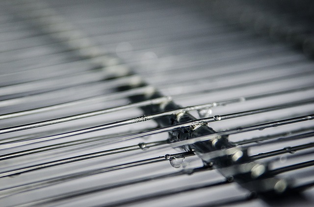 Water drops on fridge