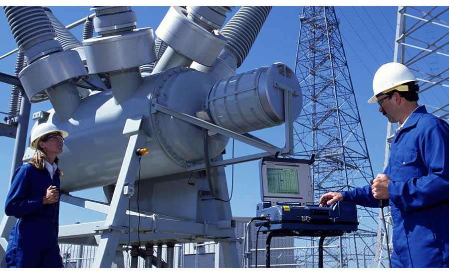 Electrical substation commissioning procedure