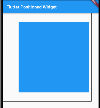 Flutter Positioned Widget