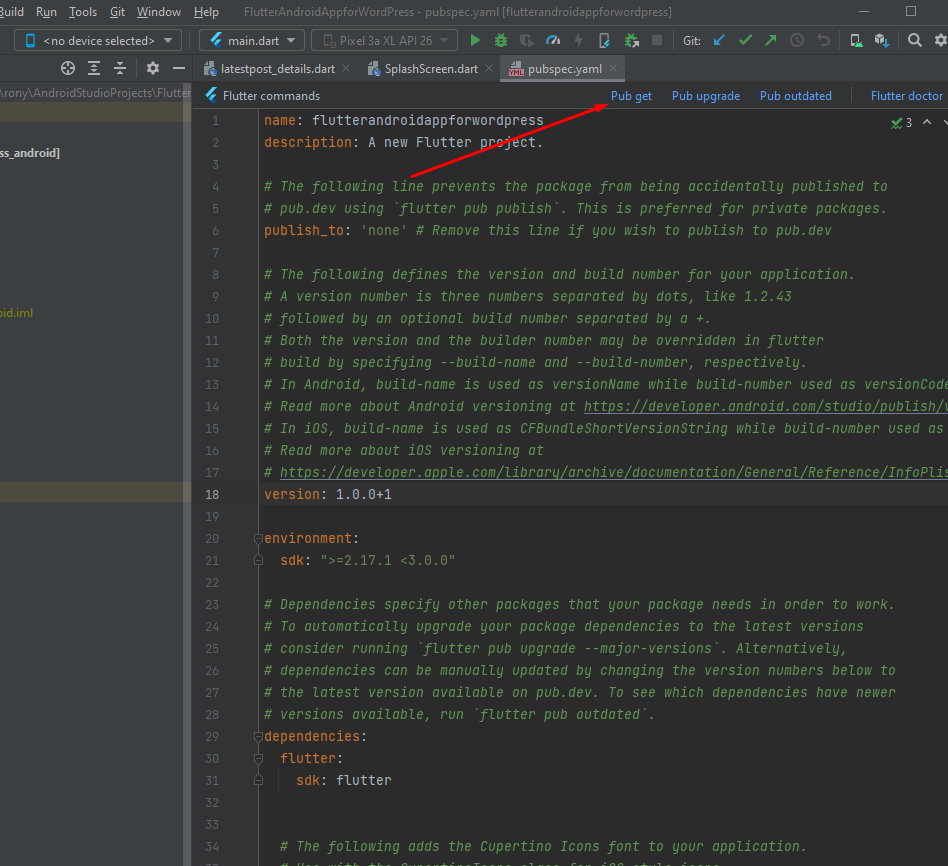 flutter yaml