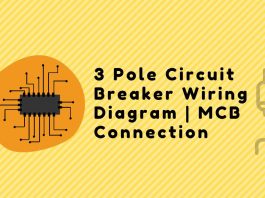 3 Pole Circuit Breaker Wiring Diagram | MCB Connection
