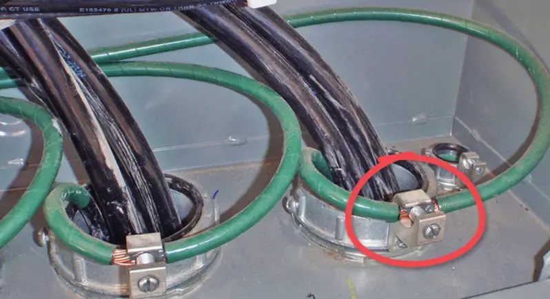 bonding bushing connection
