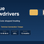 Torque Screwdrivers for Electricians: Why NEC 110.14(D) Now Requires Them Torque screwdriver for electricians showing adjusting collar, insulated blade and lb-in scale, with NEC 110.14(D) terminal connection torque reference