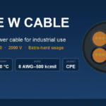 Type W Cable Explained: Portable Power Cable Ratings, Uses & NEC 400 Rules Type W cable cross-section showing EPDM insulation, CPE jacket and rope-lay copper conductors