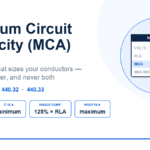 Minimum Circuit Ampacity (MCA) Explained for Electricians Minimum circuit ampacity MCA explained with an HVAC nameplate showing RLA, MCA and maximum breaker rating under NEC Article 440