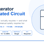 Does a Refrigerator Need a Dedicated Circuit? NEC Answer Dedicated circuit for a refrigerator showing 15 or 20 amp circuit, 14 or 12 AWG conductor, single grounded receptacle and required GFCI per NEC 210.52(B)(1)